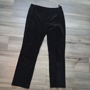Black Suede Pants